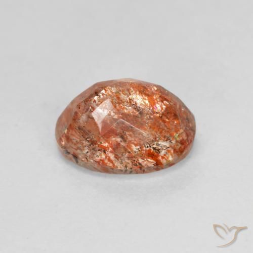 Sunstone Gemstone in 8 x 6 mm (calibrated) Size for Sale, Sunstone Stone in Warm Orange Color