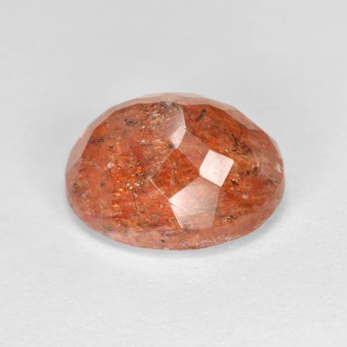 Sunstone Gemstone in 11 x 9 mm (calibrated) Size for Sale, Sunstone Stone in Reddish Orange Color