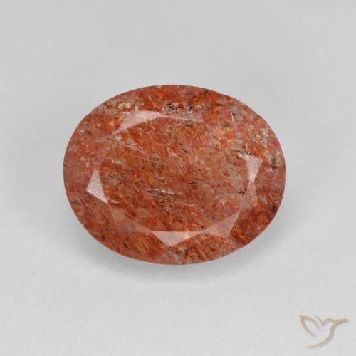 3.12ct Natural Warm Orange Sunstone, Oval, Translucent