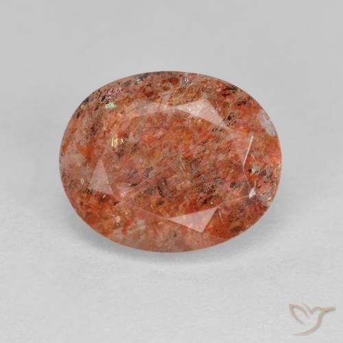 Pietra solare arancione da 3,4 ct, taglio ovale da 10,9 x 8,8 mm dall'India, Photo A
