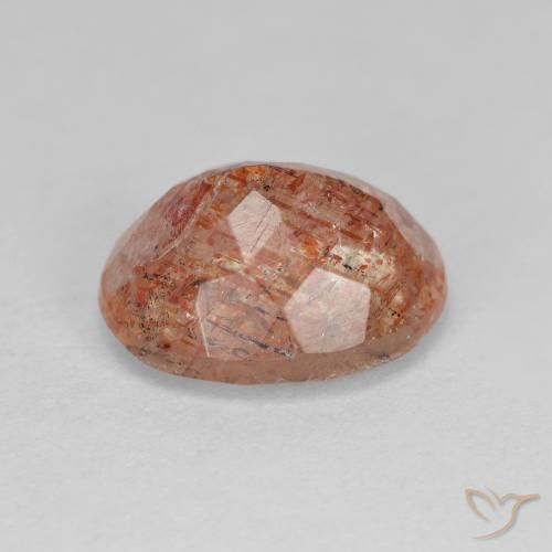 Sunstone Gemstone in 11 x 9 mm (calibrated) Size for Sale, Sunstone Stone in Warm Orange Color