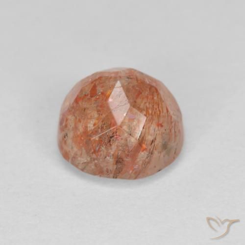 Sunstone Gemstone in 7 mm (calibrated) Size for Sale, Sunstone Stone in Warm Orange Color
