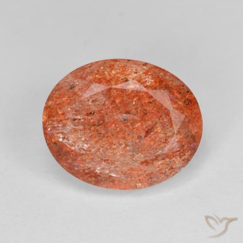 3.59ct Natural Grapefruit Orange Sunstone, Oval, Transparent, Photo A