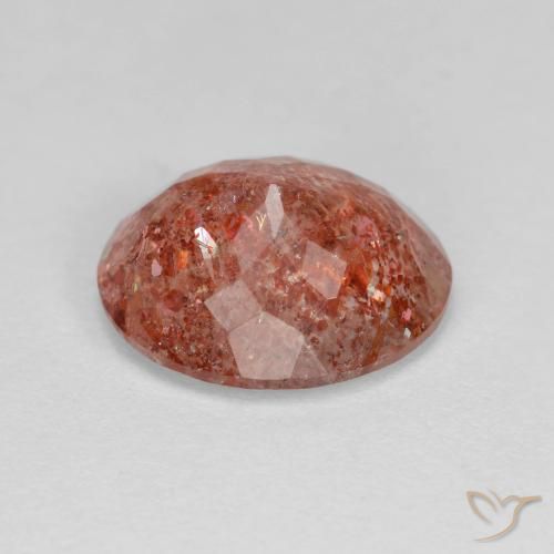 Sunstone Gemstone in 11 x 9 mm (calibrated) Size for Sale, Sunstone Stone in Medium Orange Color