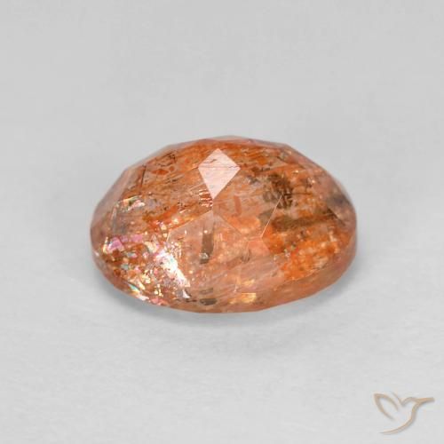 Sunstone Gemstone in 10 x 8 mm (calibrated) Size for Sale, Sunstone Stone in Bright Orange Color