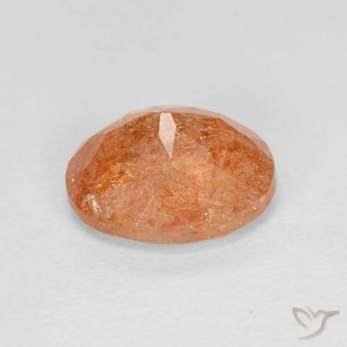 Sunstone Gemstone in 10 x 8 mm (calibrated) Size for Sale, Sunstone Stone in Reddish Orange Color
