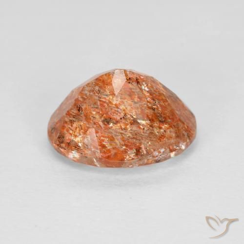 Sunstone Gemstone in 10 x 8 mm (calibrated) Size for Sale, Sunstone Stone in Medium Orange Color