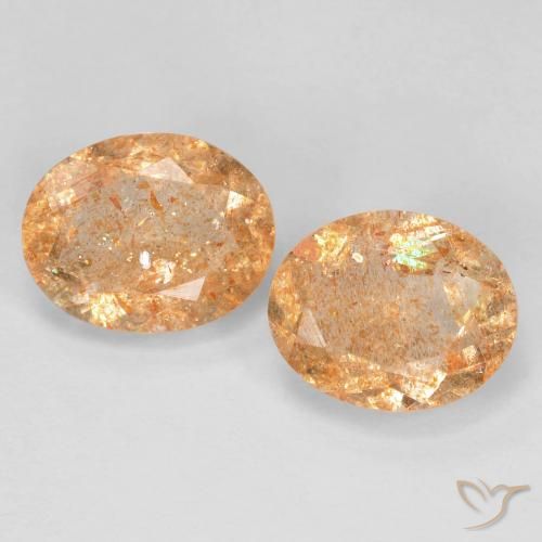 4.83 ct Yellow Sunstone, 10.1 x 8 mm Oval Cut From India, Photo A