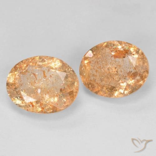 4.83 ctw Golden Sunstone Stones, Natural Sunstone in Oval Facet Shape for Sale