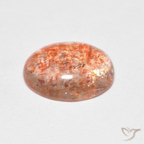 Sunstone Gemstone in 10.5 x 8.4 mm Size for Sale, Sunstone Stone in Light Orange Color