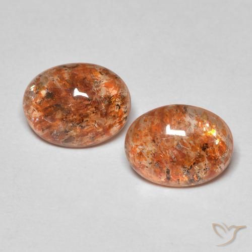 3.24 ct Orange Sunstone, 9.2 x 7.1 mm Oval Cut From India, Photo A