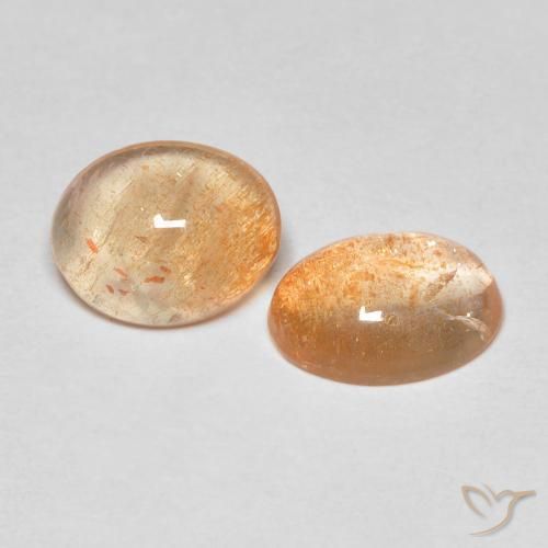 3.3 ct Orange Sunstone, 9.1 x 7.2 mm Oval Cut From India, Photo A