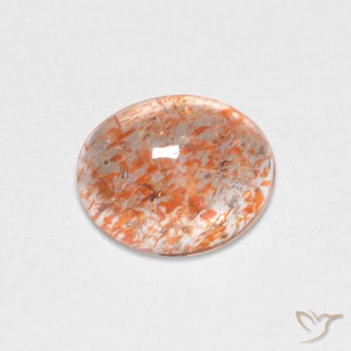 1.19ct Natural Light Orange Sunstone, Oval, Translucent