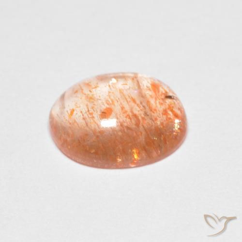 Sunstone Gemstone in 9 x 7 mm (calibrated) Size for Sale, Sunstone Stone in Light Orange Color