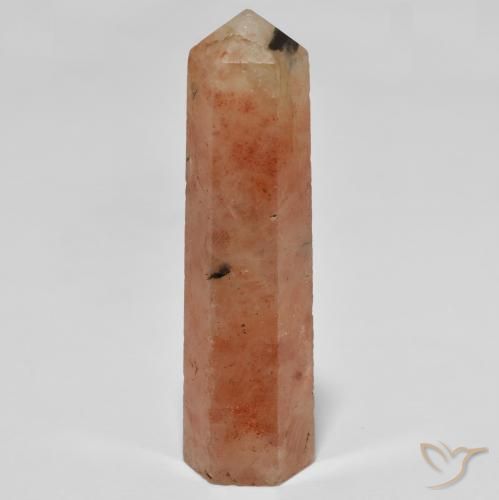 48.54 ct Orange Sunstone Stone, Natural Sunstone in Pencil Cut Shape for Sale