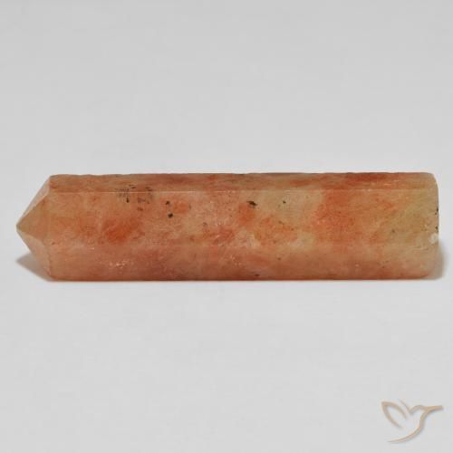 48.79 ct Orange Sunstone Stone, Natural Sunstone in Pencil Cut Shape for Sale