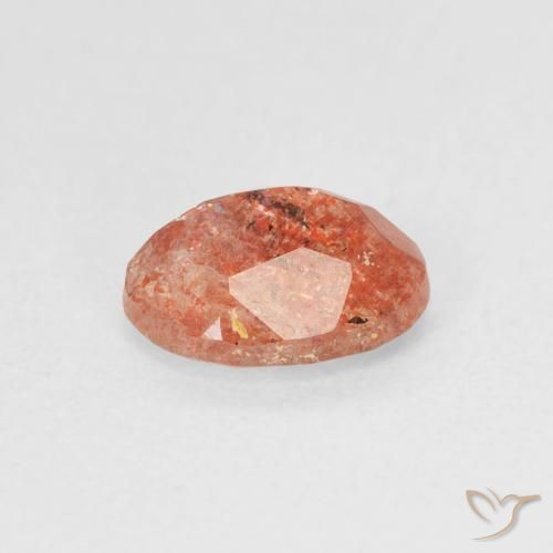 Sunstone Gemstone in 8 x 6 mm (calibrated) Size for Sale, Sunstone Stone in Reddish Orange Color