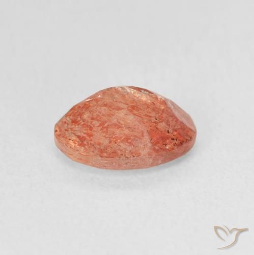 Sunstone Gemstone in 8 x 6 mm (calibrated) Size for Sale, Sunstone Stone in Bright Orange Color