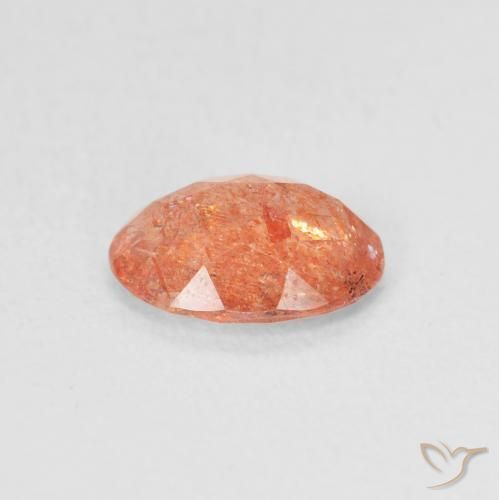 Sunstone Gemstone in 8 x 6 mm (calibrated) Size for Sale, Sunstone Stone in Bright Orange Color