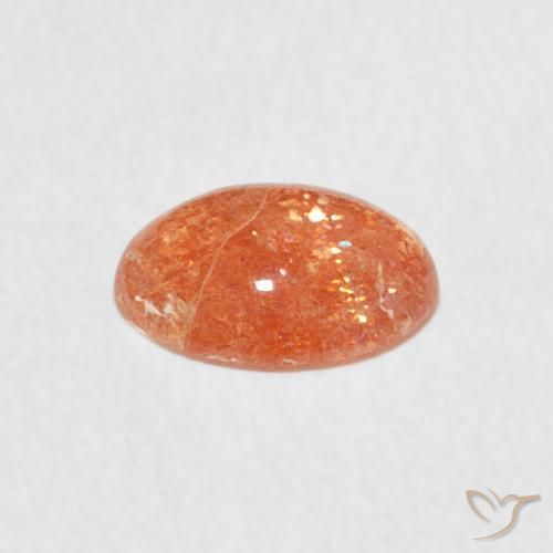 Sunstone Gemstone in 8 x 6 mm (calibrated) Size for Sale, Sunstone Stone in Ginger Orange Color