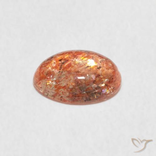 Sunstone Gemstone in 8 x 6 mm (calibrated) Size for Sale, Sunstone Stone in Warm Orange Color