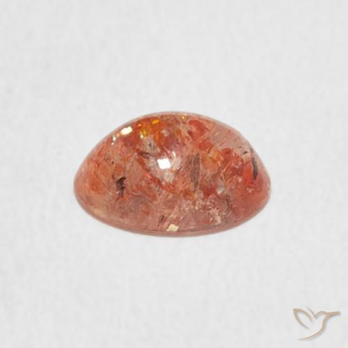Sunstone Gemstone in 8 x 6 mm (calibrated) Size for Sale, Sunstone Stone in Medium Orange Color