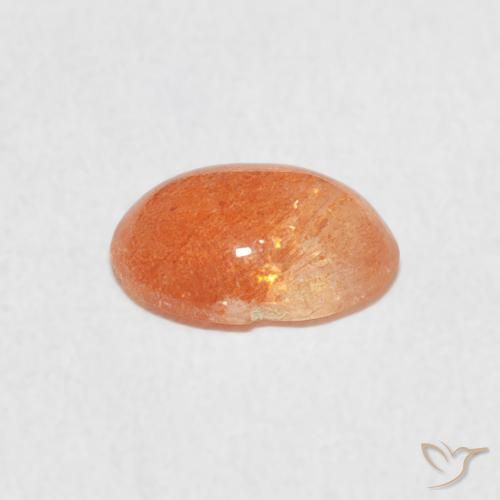 Sunstone Gemstone in 8 x 6 mm (calibrated) Size for Sale, Sunstone Stone in Medium Light-Orange Color