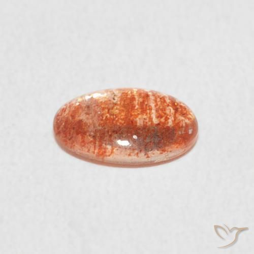 Sunstone Gemstone in 8 x 6 mm (calibrated) Size for Sale, Sunstone Stone in Medium Orange Color