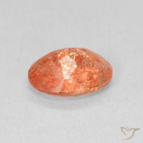 Sunstone Gemstone in 8 x 6 mm (calibrated) Size for Sale, Sunstone Stone in Medium Orange Color