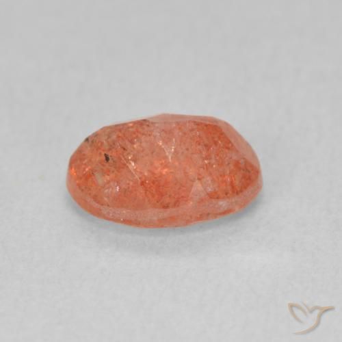 Sunstone Gemstone in 8 x 6 mm (calibrated) Size for Sale, Sunstone Stone in Ginger Orange Color