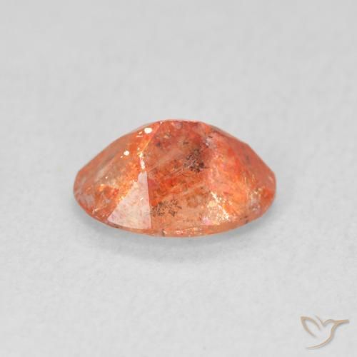 Sunstone Gemstone in 8 x 6 mm (calibrated) Size for Sale, Sunstone Stone in Bright Orange Color
