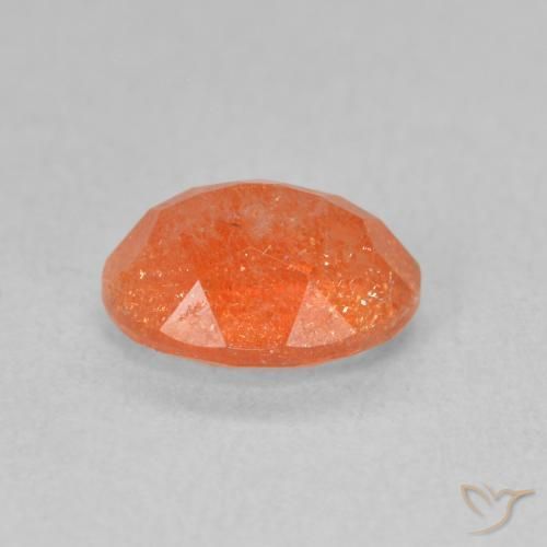 Sunstone Gemstone in 8 x 6 mm (calibrated) Size for Sale, Sunstone Stone in Medium Orange Color