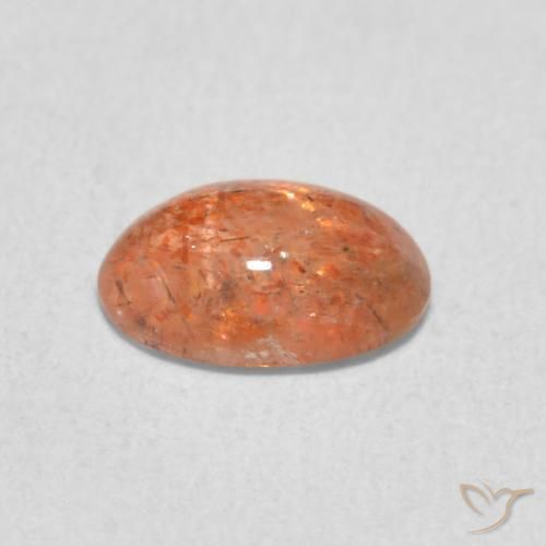 Sunstone Gemstone in 8 x 6 mm (calibrated) Size for Sale, Sunstone Stone in Reddish Orange Color