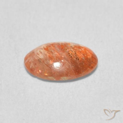 Sunstone Gemstone in 8 x 5 mm (calibrated) Size for Sale, Sunstone Stone in Grapefruit Orange Color