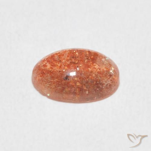 Sunstone Gemstone in 8 x 6 mm (calibrated) Size for Sale, Sunstone Stone in Medium Orange Color
