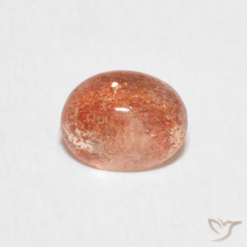 0.81ct Natural Grapefruit Orange Sunstone, Oval, Translucent, Photo A