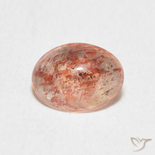 0.99ct Natural Warm Orange Sunstone, Oval, Translucent