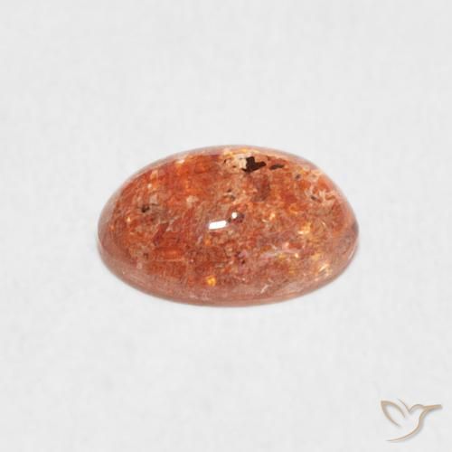 Sunstone Gemstone in 8 x 6 mm (calibrated) Size for Sale, Sunstone Stone in Reddish Orange Color