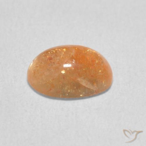 Sunstone Gemstone in 8 x 6 mm (calibrated) Size for Sale, Sunstone Stone in Light Orange Color