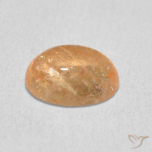 Sunstone Gemstone in 8 x 6 mm (calibrated) Size for Sale, Sunstone Stone in Light Peach Orange Color