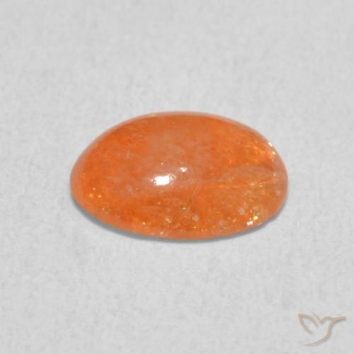 Sunstone Gemstone in 8 x 6 mm (calibrated) Size for Sale, Sunstone Stone in Medium Orange Color