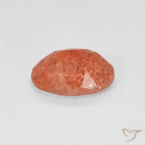 Sunstone Gemstone in 8 x 6 mm (calibrated) Size for Sale, Sunstone Stone in Reddish Orange Color