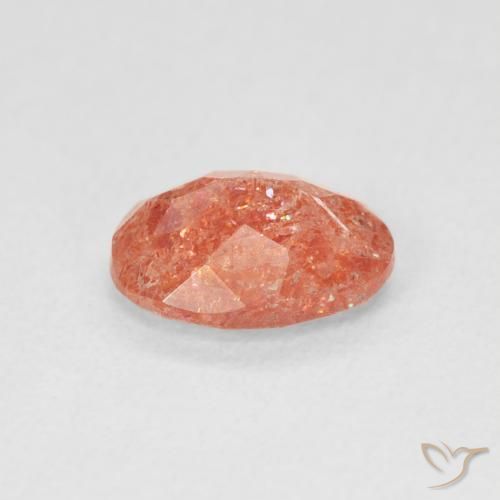 Sunstone Gemstone in 8 x 6 mm (calibrated) Size for Sale, Sunstone Stone in Reddish Orange Color