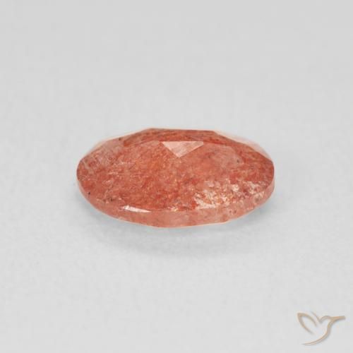 Sunstone Gemstone in 8 x 6 mm (calibrated) Size for Sale, Sunstone Stone in Reddish Orange Color