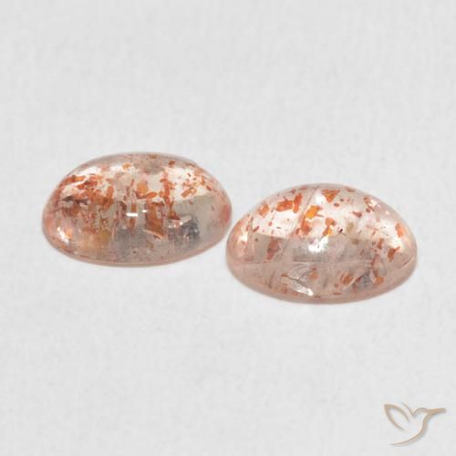 Sunstone Gemstones in 8 x 6 mm (calibrated) Size for Sale, Sunstone Stones in Light Orange Color