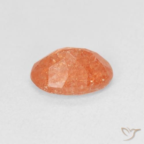 Sunstone Gemstone in 8 x 6 mm (calibrated) Size for Sale, Sunstone Stone in Bright Orange Color
