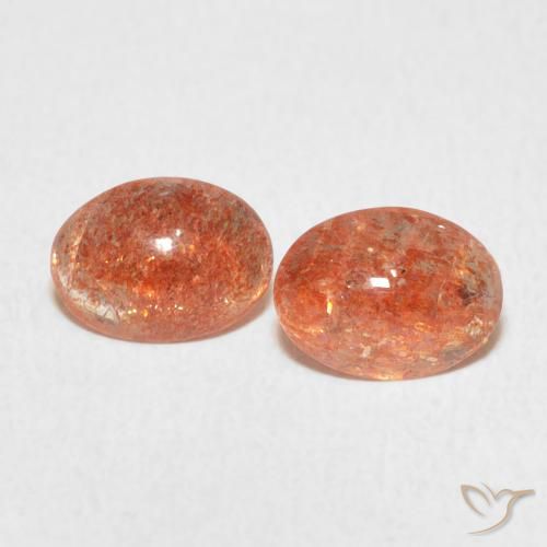 1.80ctw Natural Grapefruit Orange Sunstone, Oval, Translucent, Photo A
