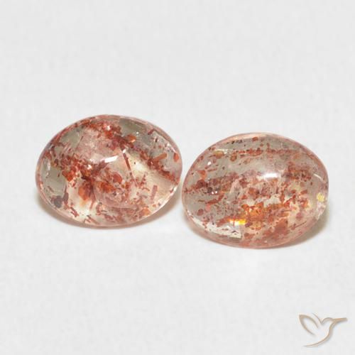 1.77ctw Natural Medium Orange Sunstone, Oval, Translucent