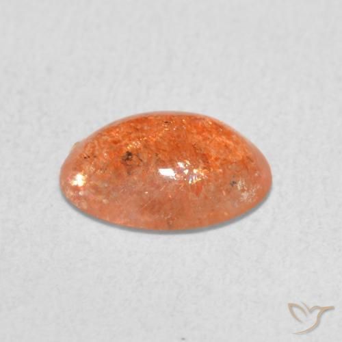 Sunstone Gemstone in 8 x 6 mm (calibrated) Size for Sale, Sunstone Stone in Yam Orange Color