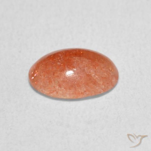 Sunstone Gemstone in 8 x 6 mm (calibrated) Size for Sale, Sunstone Stone in Medium Orange Color